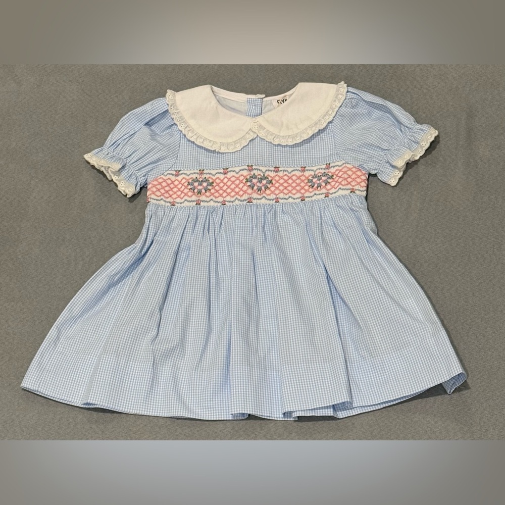 Smocked heart dress